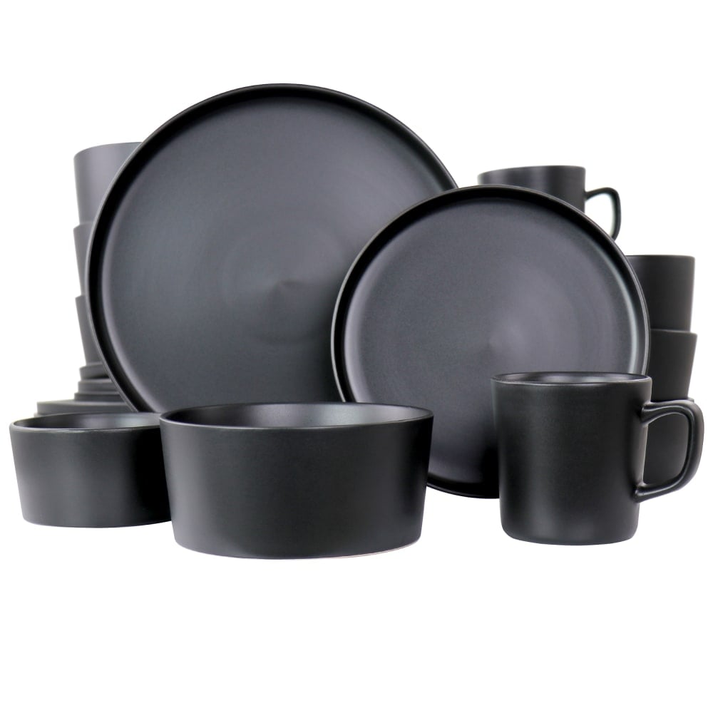Elama Luxmatte 20-Piece Dinnerware Set, Black MPN:995114882M