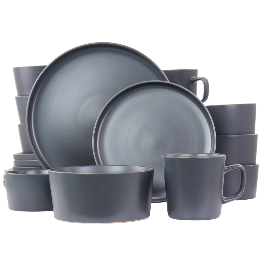 Elama Luxmatte 20-Piece Dinnerware Set, Dark Gray MPN:995114884M