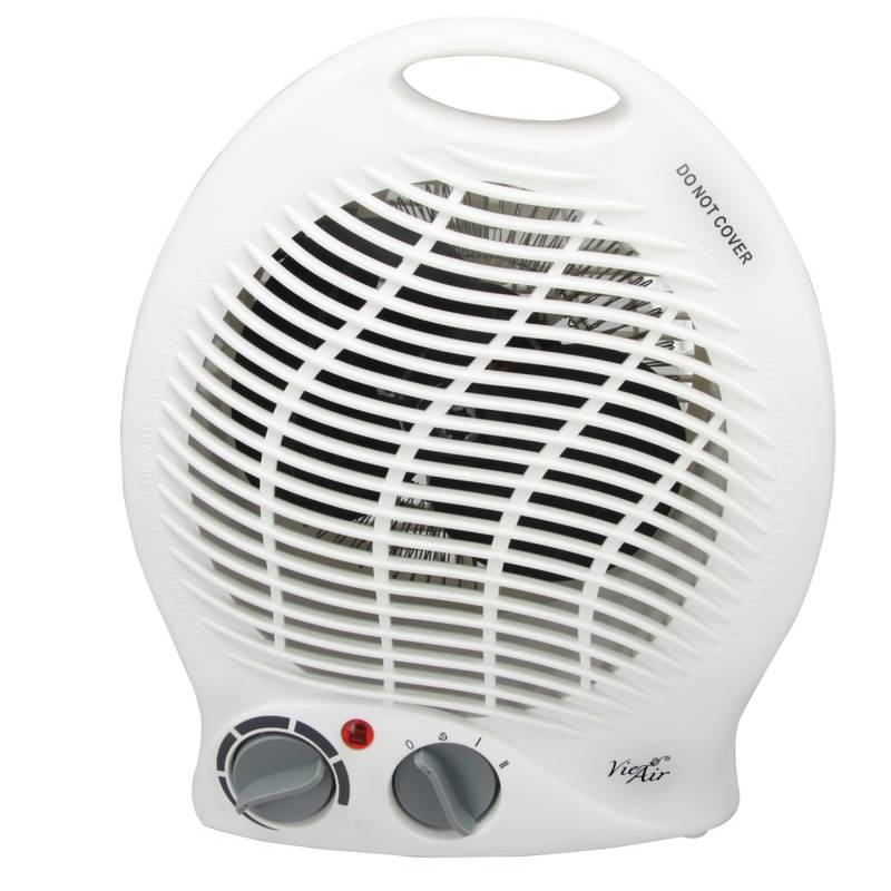 Vie Air 1500-Watt Fan Home Heater, 5inH x 9inW x 10-3/4inD, White MPN:995100343M