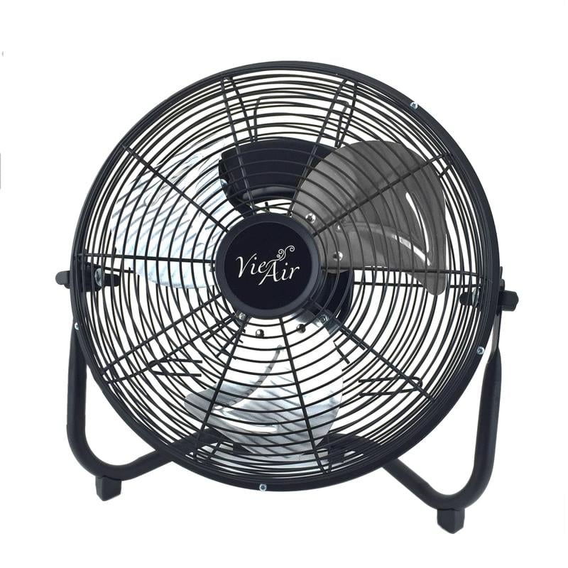 Vie Air 18in 3-Speed High-Velocity Floor Fan, 21inH x 21-1/2inW x 10inD, Black MPN:99596354M
