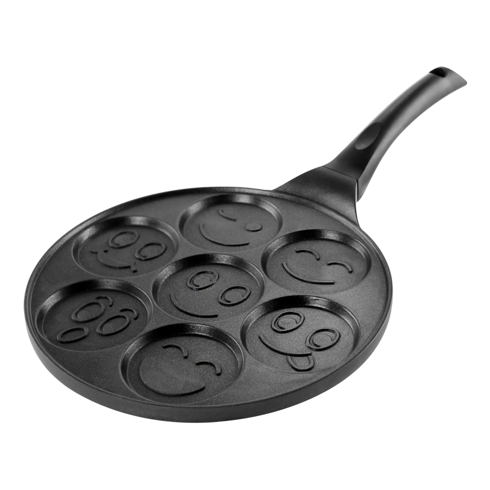 MegaChef Emoji Mold Pancake Maker, Happy Face, Black MPN:995112158M