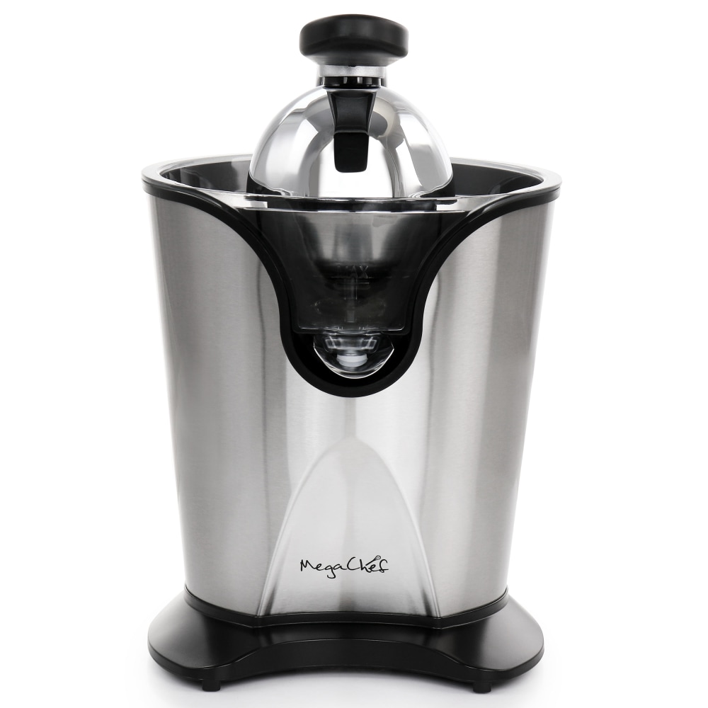 MegaChef Stainless Steel Electric Citrus Juicer, 11-5/8inH x 7-1/2inW x 12inD, Black MPN:995117794M