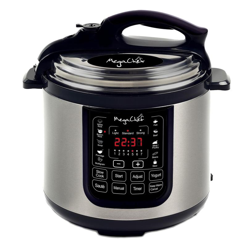 Megachef 8-Quart Digital Pressure Cooker, 15in x 15in MPN:99599676M