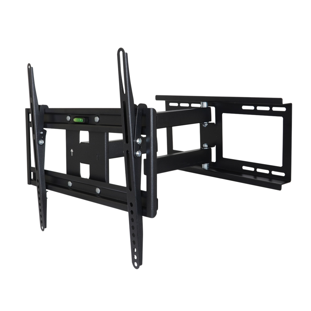 MegaMounts Full-Motion Wall Mount With Bubble Level For 26 - 55in Screens, 19.5inH x 17.97inW x 4.5inD, Black MPN:99593576M