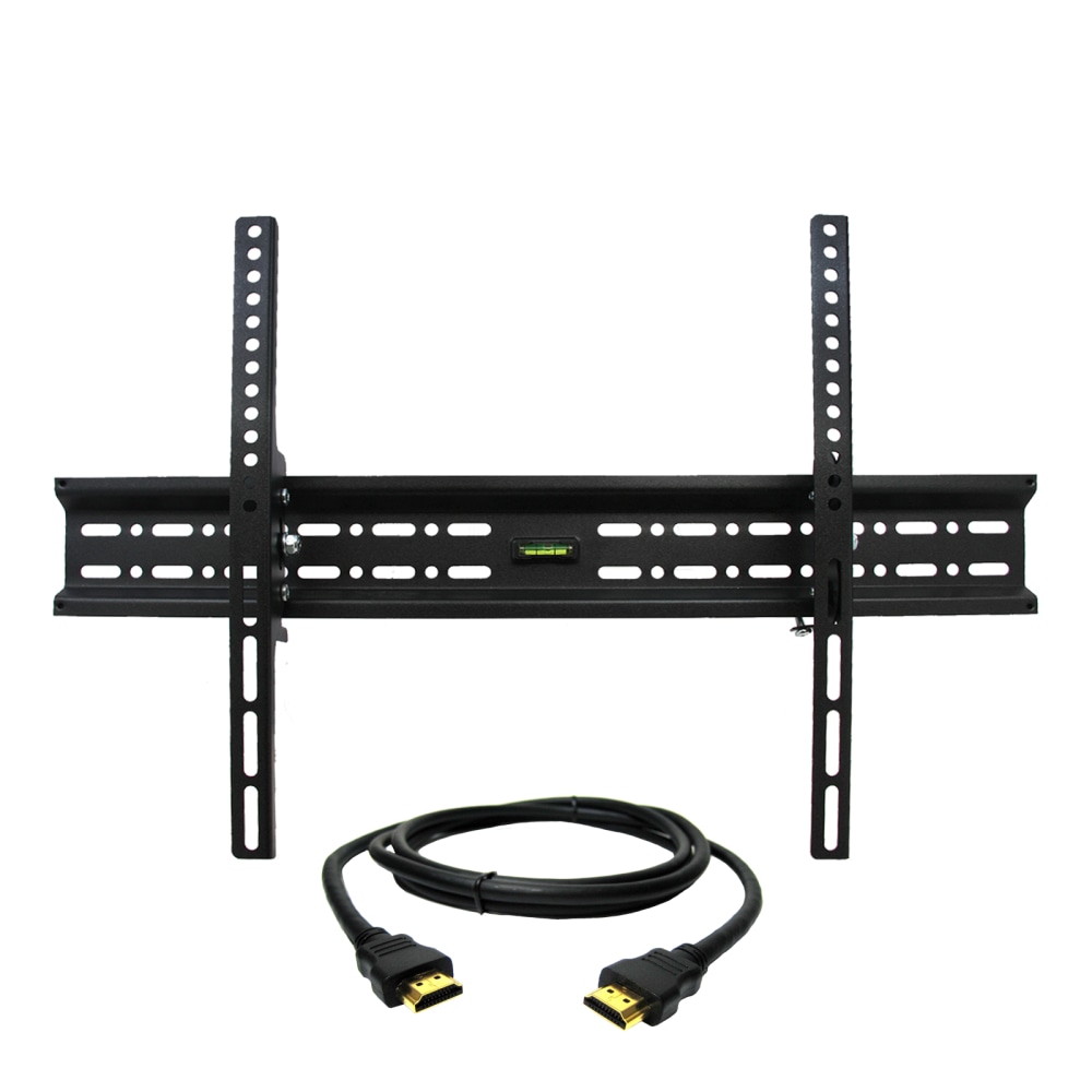 MegaMounts Tilting Wall Mount With Bubble Level For 32 - 70in TVs, 4inH x 25.5inW x 2inD, Black MPN:99593704M