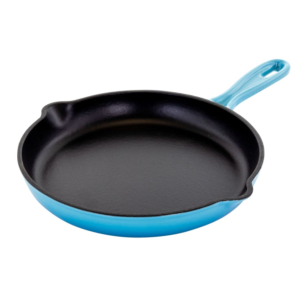 MegaChef Cast Iron Skillet, 10-1/4in, Blue MPN:995112878M