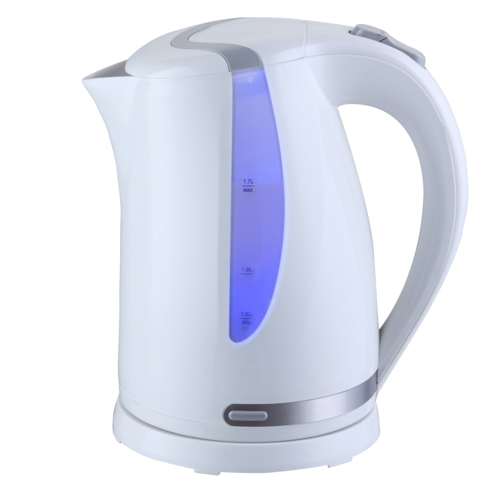 MegaChef 1.7-Liter Plastic Tea Kettle, White MPN:99596273M