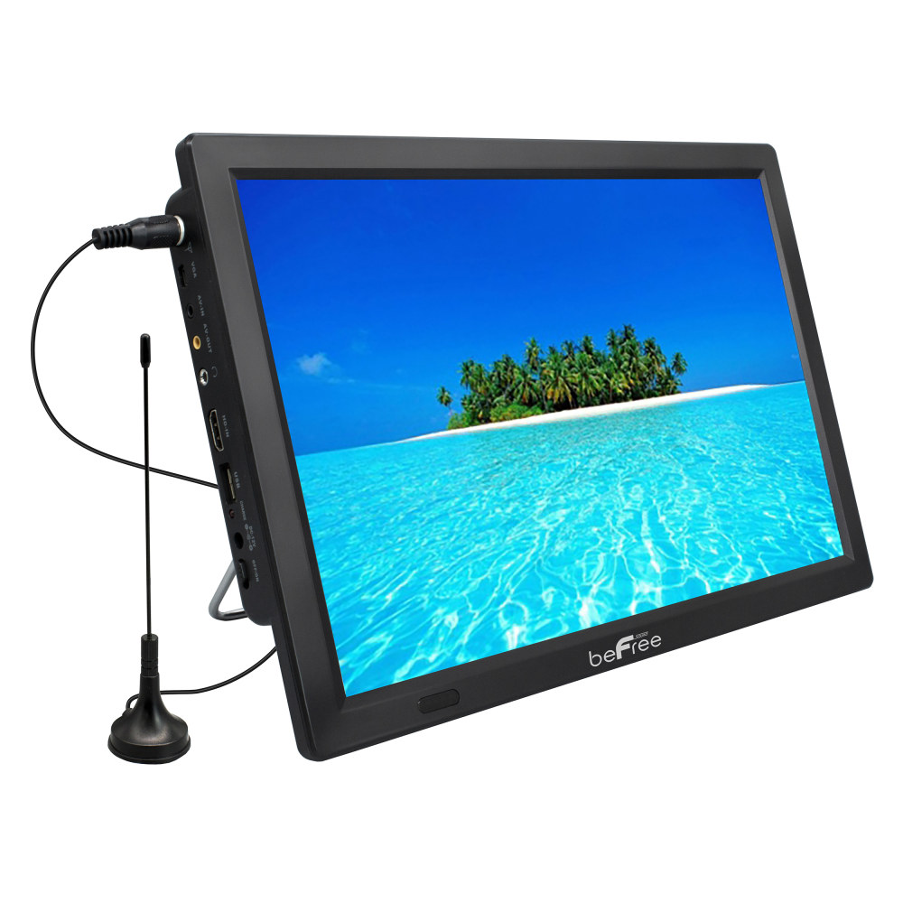 beFree Sound Portable Rechargeable 14in LED TV, Black, 995116757M MPN:995116757M