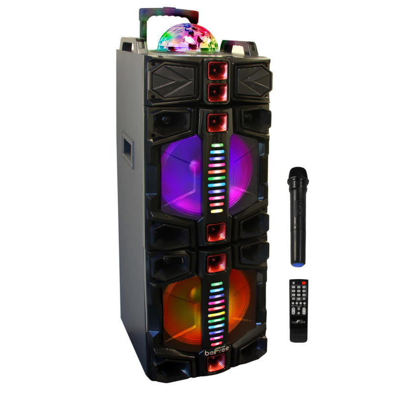 BeFree Sound Portable Bluetooth Party Speaker, Black MPN:995102852M