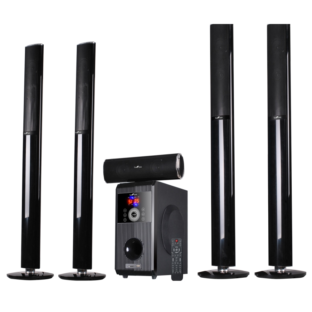 BeFree Sound 5.1 Channel Surround Sound Bluetooth Speaker System, Black MPN:99592801M