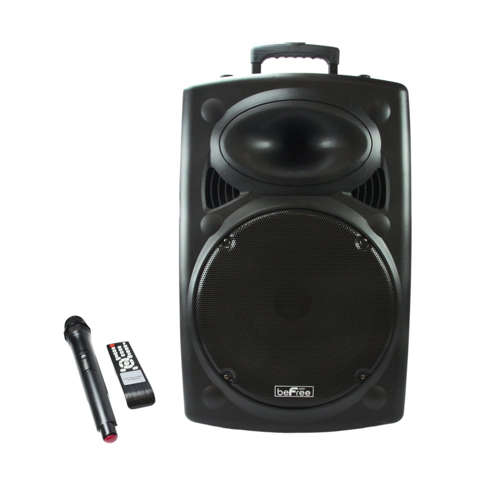 BeFree Sound Bluetooth-Powered Portable PA Party Speaker, Black MPN:99595833M