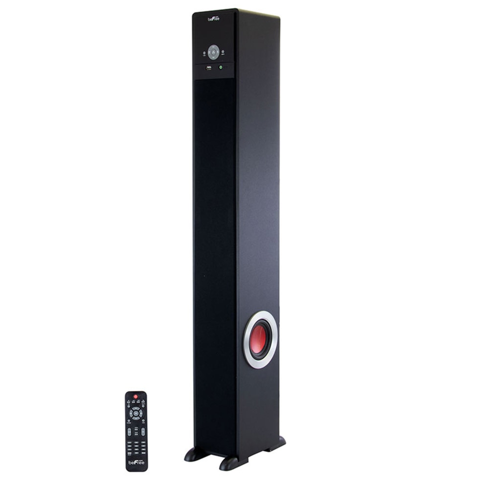 BeFree Sound 90W Bluetooth Tower Speaker With 5-1/8in Subwoofer, Black, 99595895M MPN:99595895M