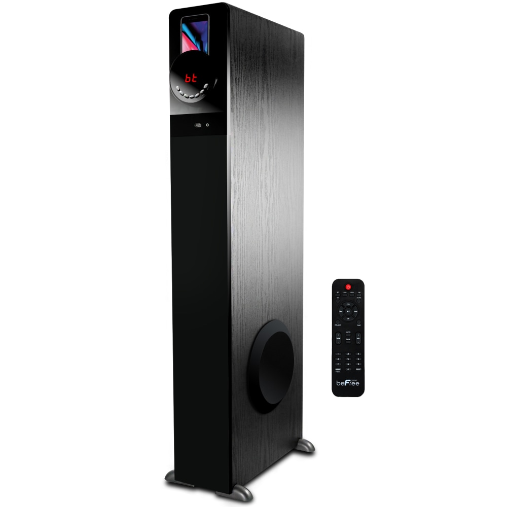 BeFree Sound Bluetooth Tower Speaker, 39-1/2inH x 5-1/2inW x 13-1/2inD, Black, 99595896M MPN:99595896M