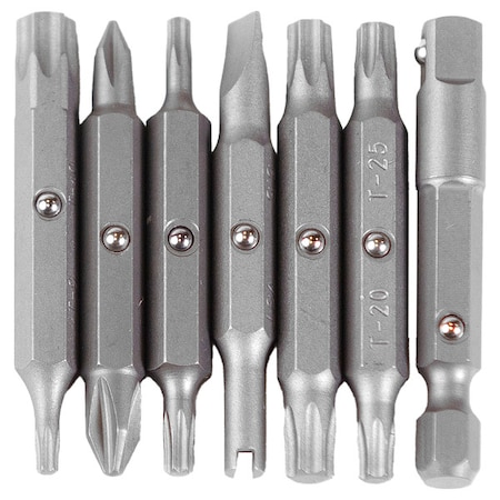 7 Piece Automotive Driver Bit Set, 1/4 in Hex Shank Size MPN:6REPLACEMENT-AUTO