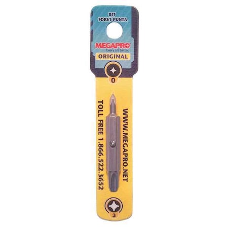 Screwdriver Replacement Bit, Phillips MPN:PD0-3-C-B