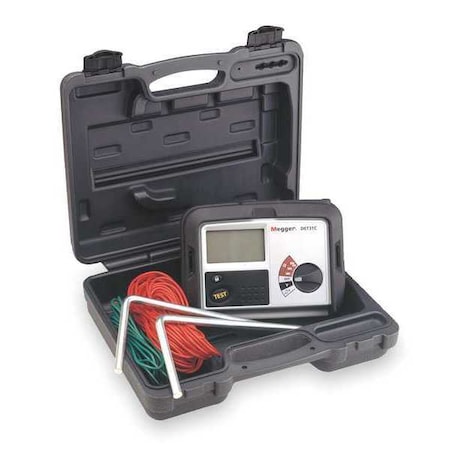 Earth Ground Tester, LCD, 2kiloohm, Battery MPN:DET3TC