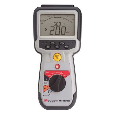 Megohmmeter, 1 mA to 2 mA, 10 mV, Handheld MPN:MIT410/2