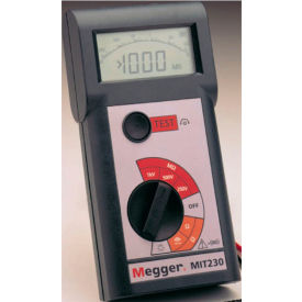 Megger MIT230 250 V/500 V/1000V Insulation and Continuity tester with Digital/Analog display MIT230-EN