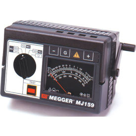 Megger 212159; MJ159 (6410-863) Hand-Crank Analog Major Insulation Tester; 100 to 1000 V MJ159 (212159)
