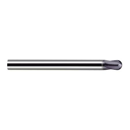 Ball End Mill, Carb, 2 Flute, 3/8