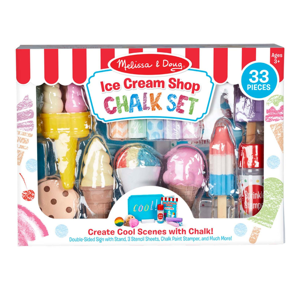 Melissa & Doug Ice Cream Shop Chalk Play Set MPN:LCI30622