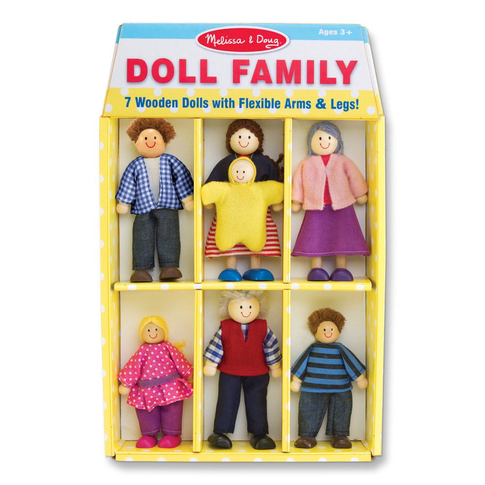 Melissa & Doug Wooden Doll Family MPN:LCI2464