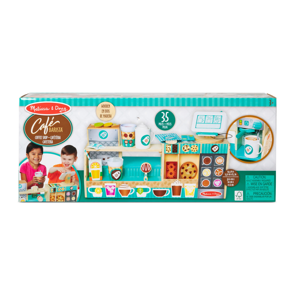 Melissa & Doug Wooden Cafe Barista Coffee Shop MPN:LCI30602
