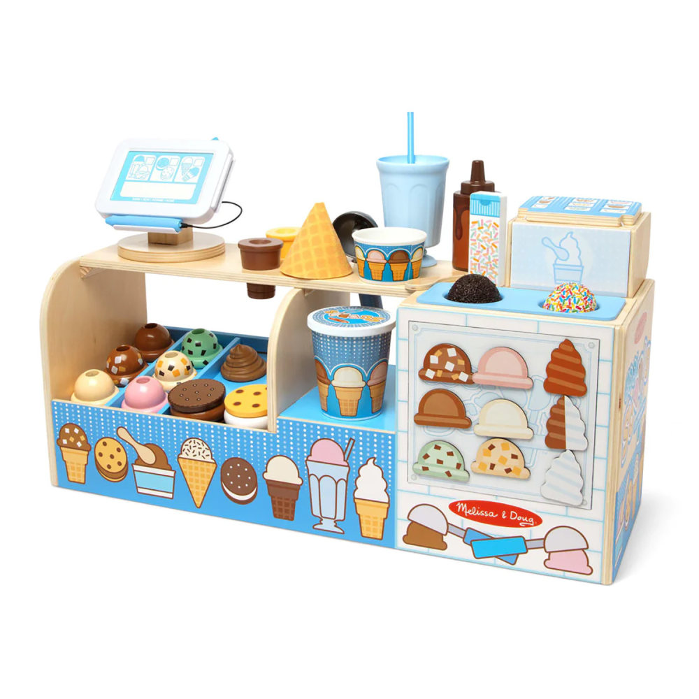 Melissa & Doug Cool Scoops Ice Creamery Toy, 24-7/16in x 10-3/16in MPN:LCI30607