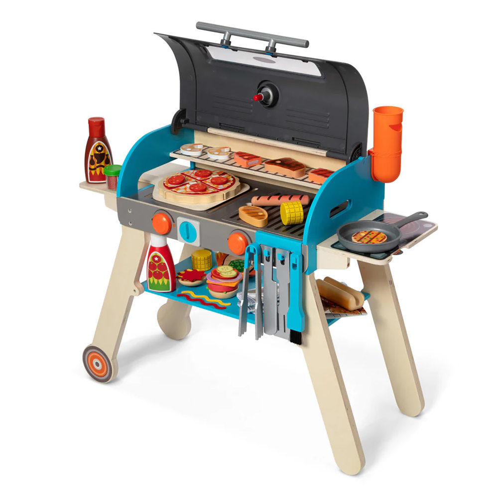 Melissa & Doug Deluxe Grill & Pizza Oven Playset, 22-1/4in x 5in MPN:LCI30608
