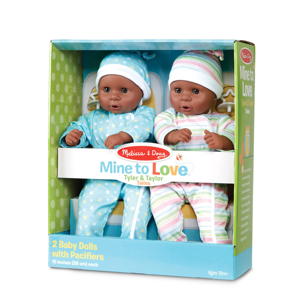Melissa & Doug Mine To Love Twins Tyler & Taylor Dolls MPN:LCI31730