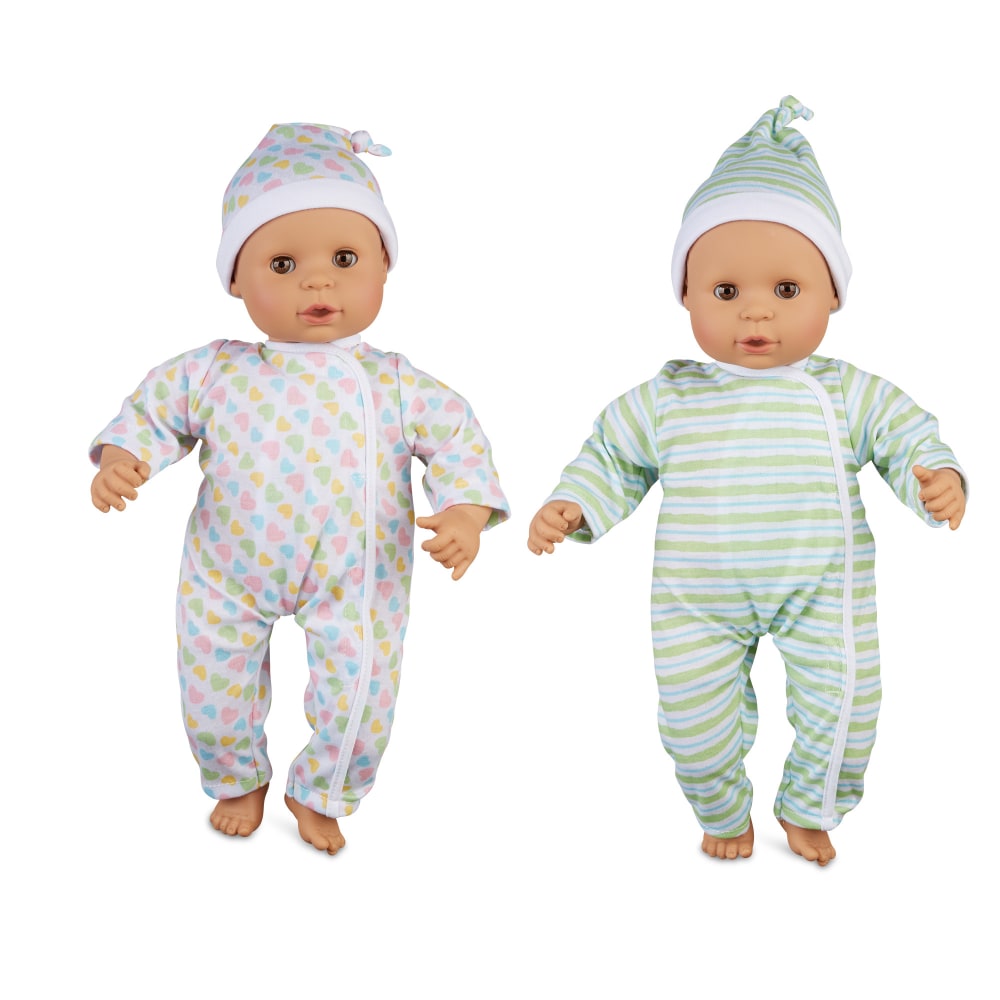 Melissa & Doug Mine To Love Twins Sebastian & Sofia Dolls MPN:LCI31731