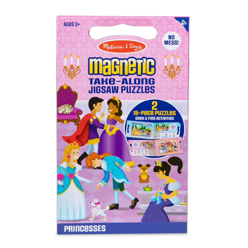 Melissa & Doug Take Along Magnetic Jigsaw Puzzles - Princesses MPN:LCI32831