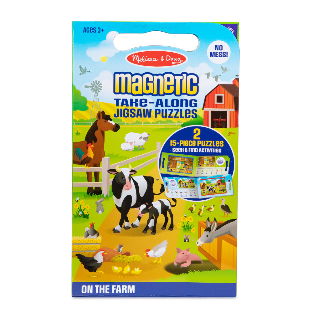 Melissa & Doug Take Along Magnetic Jigsaw Puzzles - On The Farm MPN:LCI32832