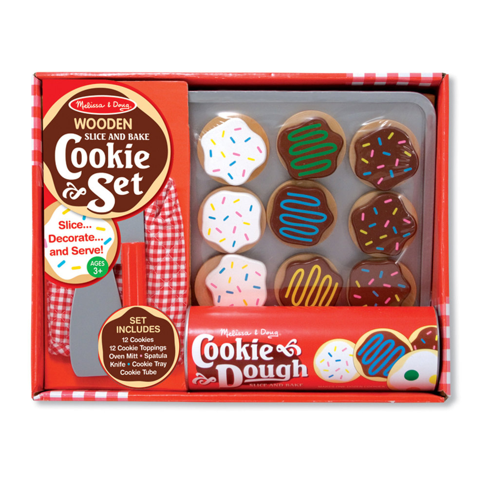 Melissa & Doug Slice And Bake Cookie Set - Wooden Play Food MPN:LCI4074