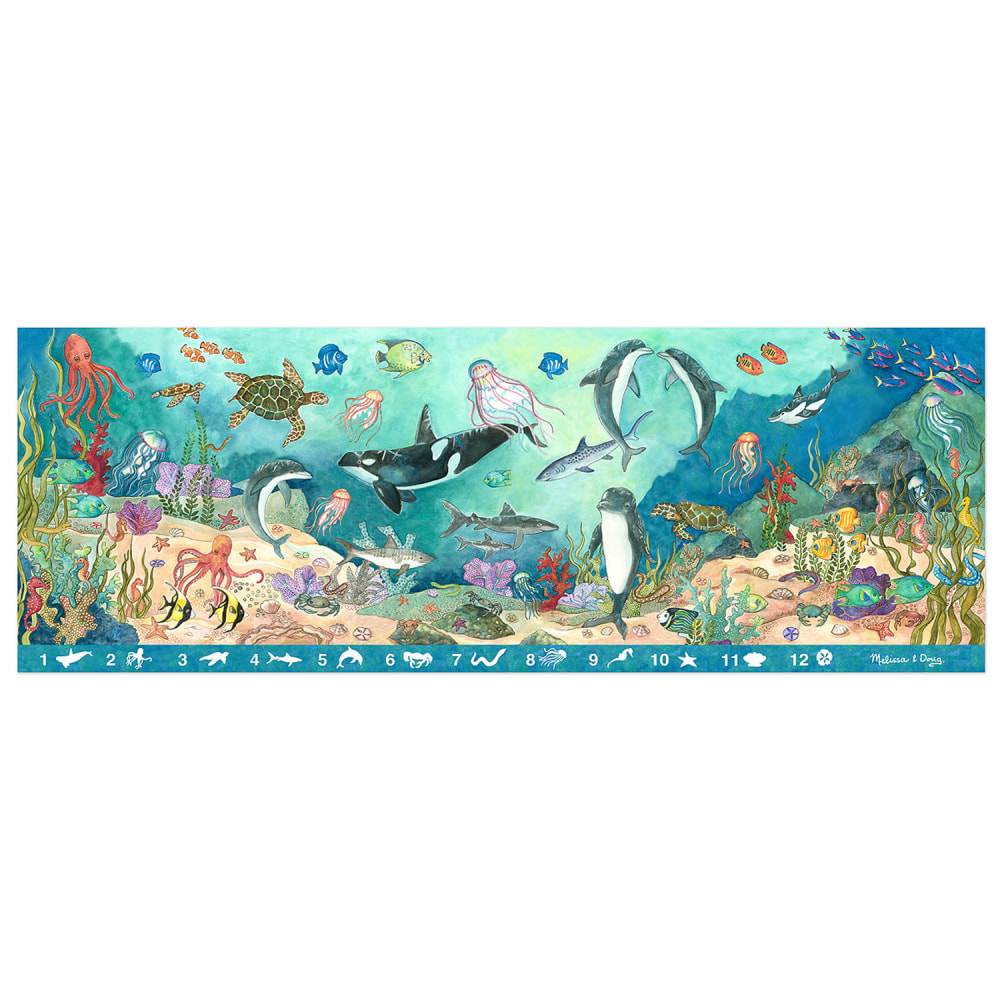 Melissa & Doug Beneath The Waves Search & Find Floor Puzzle - 48 Pieces MPN:LCI4493