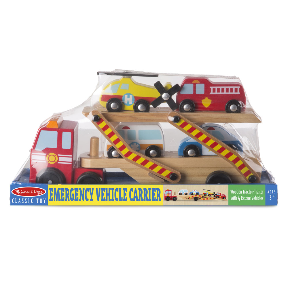 Melissa & Doug Emergency Vehicle Carrier, Multicolor MPN:LCI4610