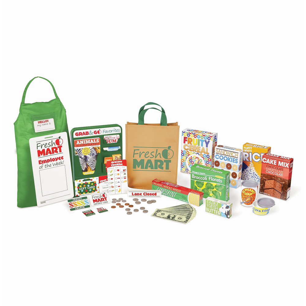Melissa & Doug Fresh Mart Grocery Store Companion Collection, Multicolor, Set Of 70 Pieces MPN:LCI5183
