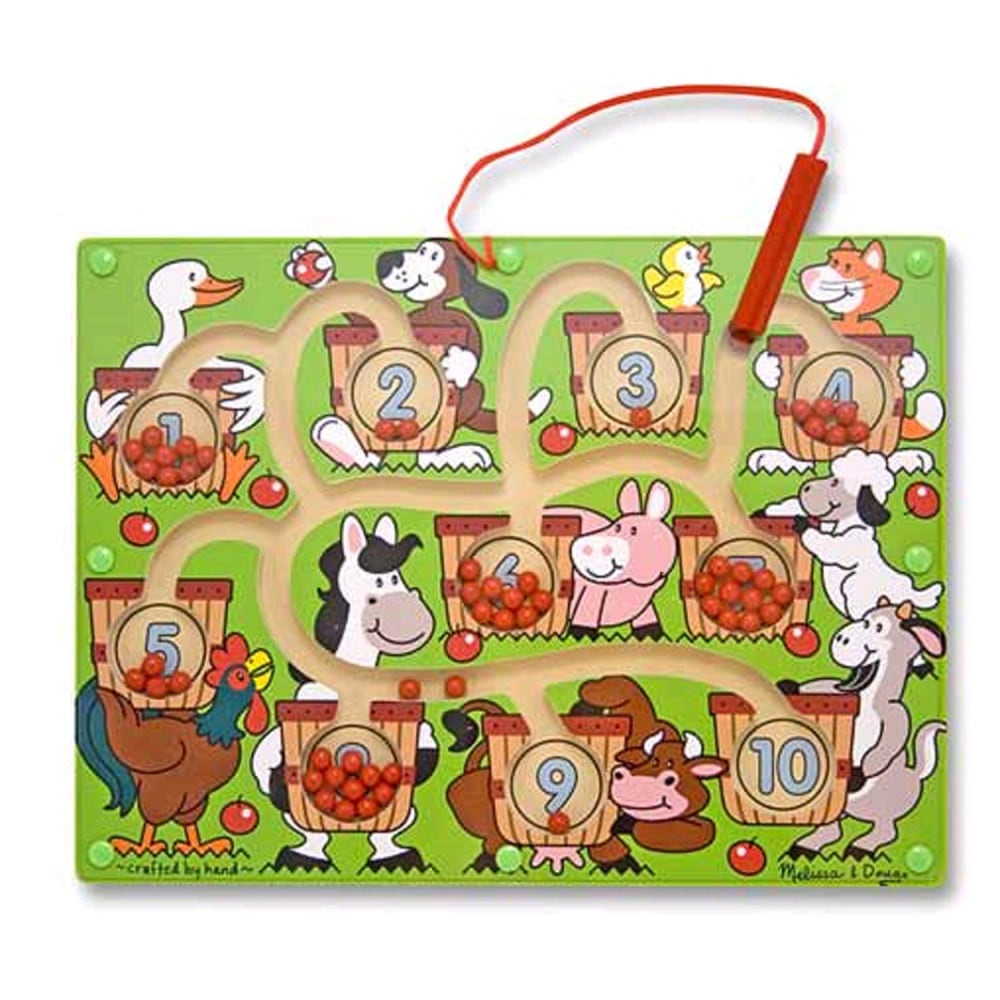 Melissa & Doug Magnetic Wand Number Maze, 12in X 9in MPN:LCI2280