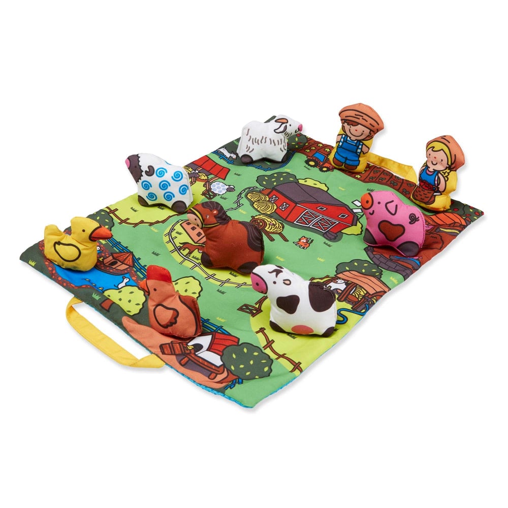 Melissa & Doug Take-Along Farm Play Mat, 19.25in X 14.5in MPN:LCI9216