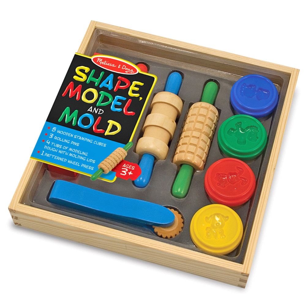 Melissa & Doug Created by Me! Shape, Model & Mold Modeling Dough Kit, Multicolor MPN:LCI165