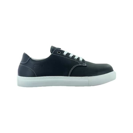 Women's Athletic Shoe, Steel Toe, Leather Upper, Rubber Outsole, Lace Up, Charcoal/Gray, 9 1/2 E MPN:484072
