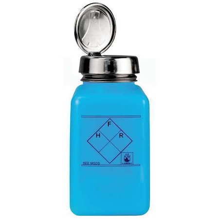 Dispensing ESD Bottle, 6 oz., HDPE, Blue MPN:35259