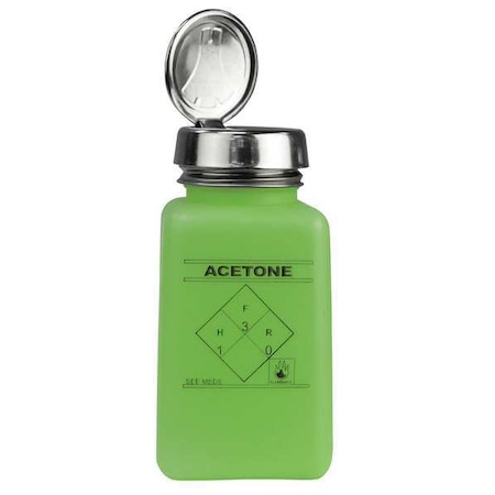 Bottle, One-Touch Pump, 6 oz, Green MPN:35274