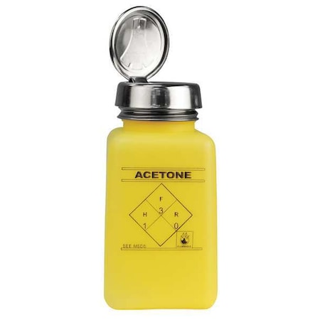 Bottle, One-Touch Pump, 6 oz, Yellow MPN:35277