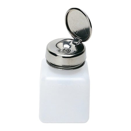 Dispensing Bottle, 4 oz., One Touch, Width: 2-1/8