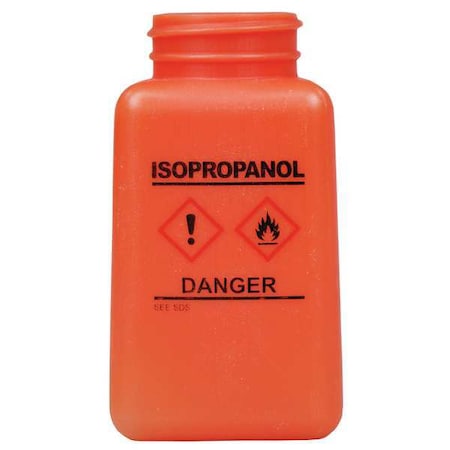 Graduated IPA Bottle, 6 oz., HDPE, Orange MPN:35739