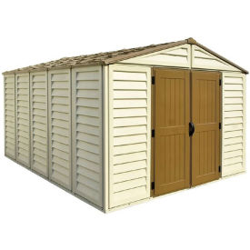 DuraMax WoodBridge Vinyl Storage Shed 40234 10-11/16'W x 13-5/16'D x 7-5/8'H Includes Foundation 40234