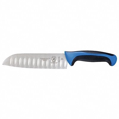 Santoku Knife Granton Edge 7 in Blue MPN:M22707BL