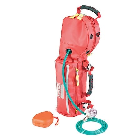 Oxygen Bag, Tarpaulin, 5 1/2 in L, 16 1/2 in W, Red MPN:M5103-F-NW