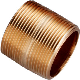 1 In. X Close Lead Free Red Brass Pipe Nipple - 140 PSI - Domestic 2016-001* - Pkg Qty 25